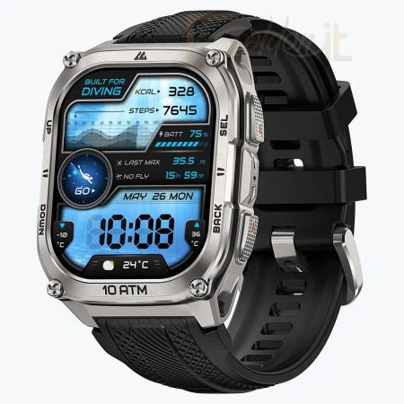 Okosóra Kospet Tank M4 Special Edition SmartWatch Silver - 210000140T2