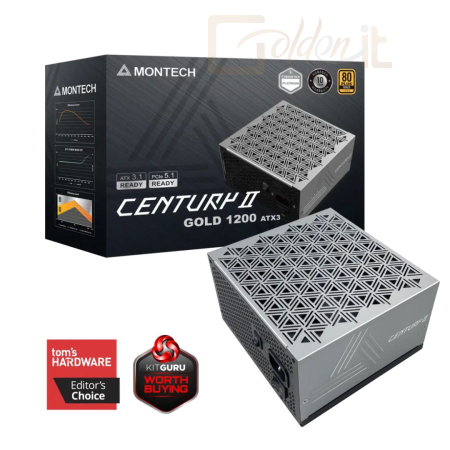 Táp Montech 1200W 80+ Gold Century II - CENTURY II 1200W