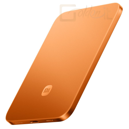 Powerbank vésztöltők Xiaomi UltraThin Magnetic 5000mAh PowerBank Glacier Orange - BHR0975GL