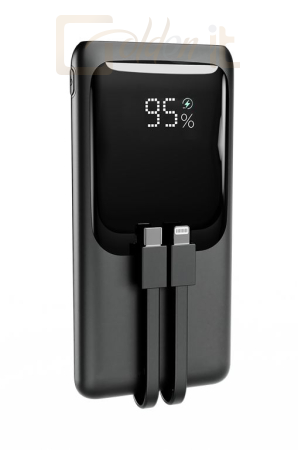Powerbank vésztöltők Gembird PB10-PD20-LCD-01 10000mAh PowerBank Black - PB10-PD20-LCD-01