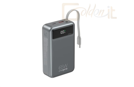 Powerbank vésztöltők Gembird PB20-PD65-LCD-01 20000mAh PowerBank Black - PB20-PD65-LCD-01