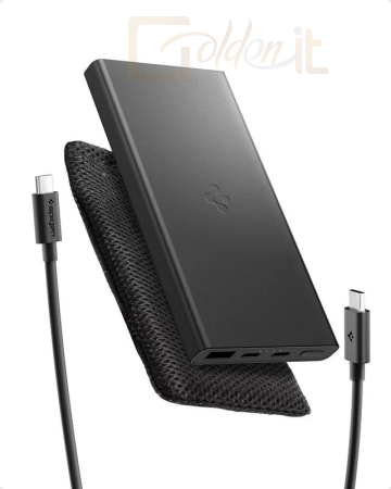 Powerbank vésztöltők Spigen Essential 10000mAh Power Bank Black - ABA09431
