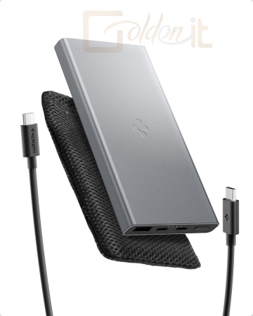 Powerbank vésztöltők Spigen Essential 10000mAh Power Bank Gray - ABA09432