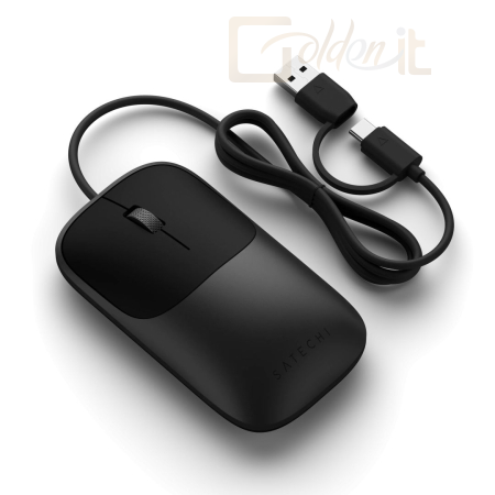 Egér Satechi Slim LX Wired Mouse Space Black - ST-MULXC