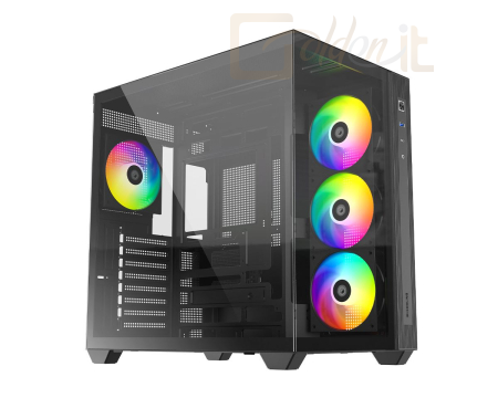 Ház ID-COOLING VIEW 510 ARGB Tempered Glass Black - VIEW 510 ARGB