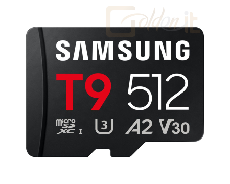 USB Ram Drive Samsung 512GB microSDXC T9 Class10 U3 V30 A2 adapter nélkül - MB-MH512T/WW