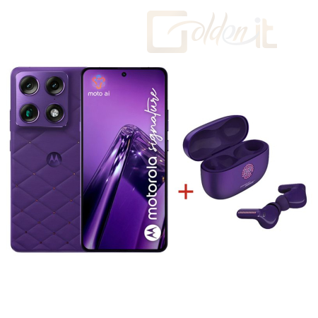 Mobil készülékek Motorola Signature 512GB + Moto Buds 2 Plus Violet Indigo - PBAB0051PL