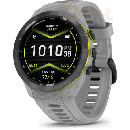 Okosóra Garmin Approach S70 42mm Black Ceramic Powder Gray Silicone Band (ED) - 010-02746-11