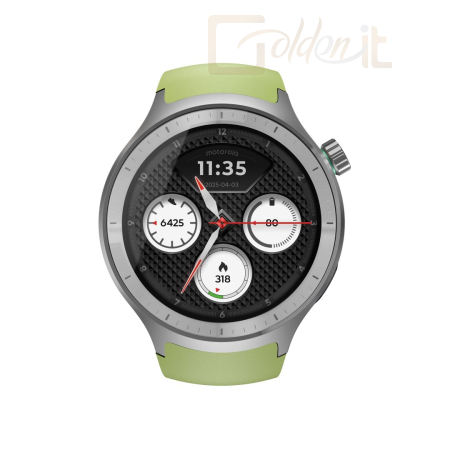 Okosóra Motorola moto watch Matte Silver + Herbal Garden band - PG38C08264