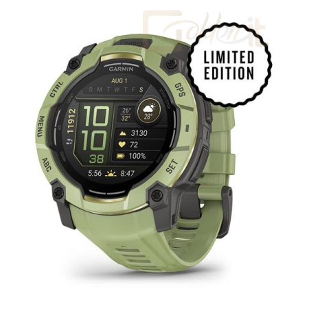 Okosóra Garmin Instinct 3 50mm AMOLED Fern Green with Fern Green Band - 010-03020-02