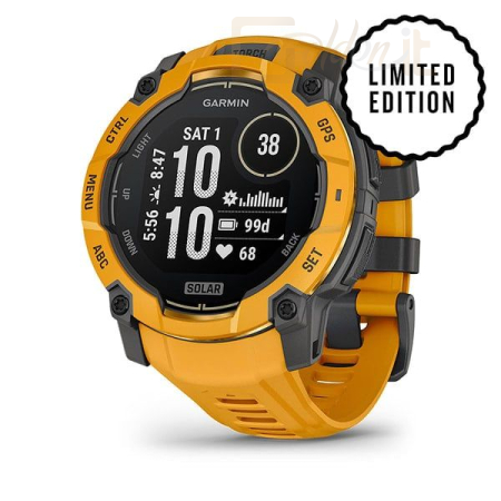 Okosóra Garmin Instinct 3 50mm Solar Sunburst with Sunburst/Gray Band - 010-02935-02