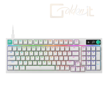 Billentyűzet Logitech G316 X 98 Gaming Keyboard White UK - 920-014230