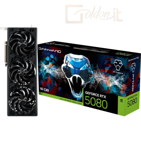 Videókártya Gainward GeForce RTX 5080 16GB DDR7 Python III - NE75080019T2-GB2035T