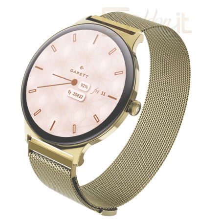 Okosóra GARETT Verona 2 Smartwatch Gold Mesh - VERONA_2_MESH_GLD