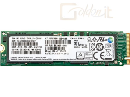 Winchester SSD HP 512GB M.2 2280 NVMe 4x4 - 406L8AA