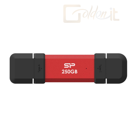 Winchester SSD (külső) Silicon Power 250GB USB-C/USB3.2 DS72 Red - SP250GBUC3S72VPR