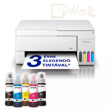 Multifunkciós nyomtató Epson EcoTank L3356W Wireless Tintasugaras Nyomtató/Másoló/Scanner - C11CL62412