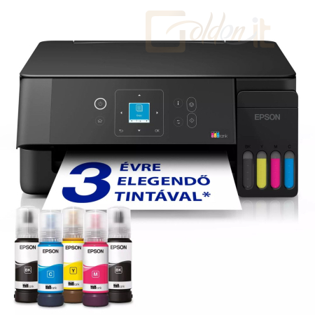 Multifunkciós nyomtató Epson EcoTank L3361W Wireless Tintasugaras Nyomtató/Másoló/Scanner - C11CL63419