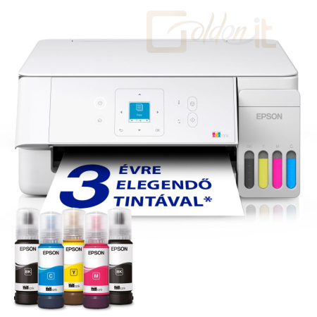 Multifunkciós nyomtató Epson EcoTank L3366W Wireless Tintasugaras Nyomtató/Másoló/Scanner - C11CL63411