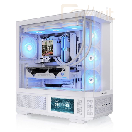 Ház Thermaltake View 370 TG ARGB Tempered Glass Snow White - CA-11N-00M6WN-00