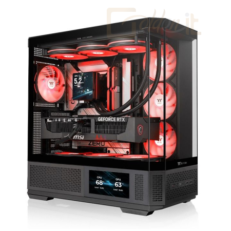 Ház Thermaltake View 370 TG ARGB Tempered Glass Black - CA-11N-00M1WN-00