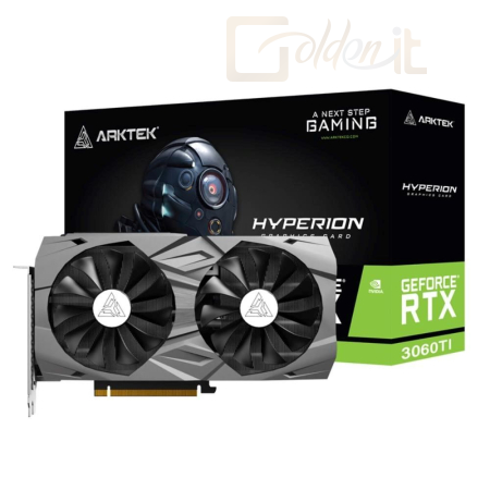 Videókártya Arktek GeForce RTX3060 Ti 8GB DDR6 Hyperion - AKN3060TID6S8GH1