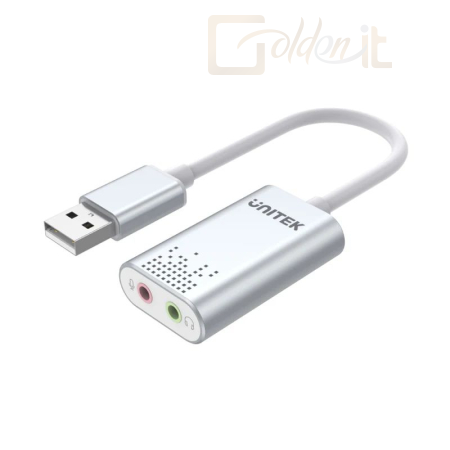 Hangkártya Unitek Y-247A 2.0 USB Hangkártya Silver - Y-247A