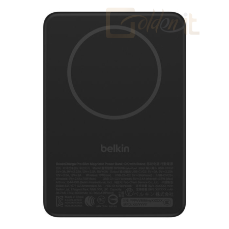 Powerbank vésztöltők Belkin BoostCharge 10000mAh PowerBank Black - BPD016HQBK