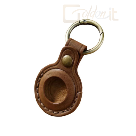 Okostelefon kiegészítő Mobile Origin AirTag Leather Keychain A6 Midnight Brown - MO-ALK-MBRW