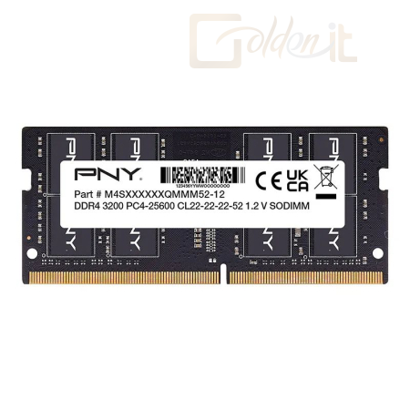 RAM - Notebook PNY 32GB DDR4 3200MHz SODIMM Black OEM - MN32GSD43200-BLK