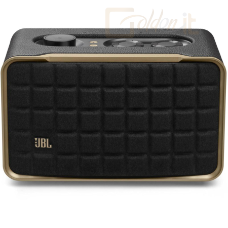 JBL Authentics 200 vezeték nélküli Wi-Fi és Bluetooth hangszóró, fekete/arany
