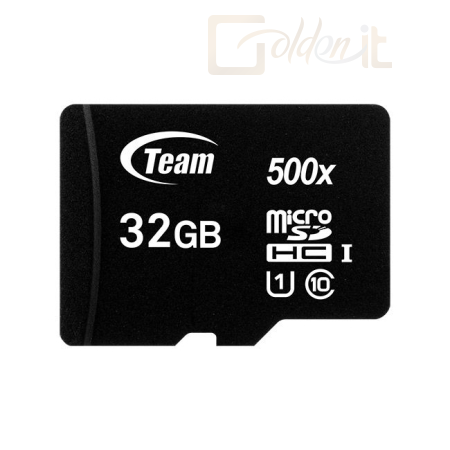 USB Ram Drive TeamGroup 32GB microSDHC Class10 UHS-I Black + adapterrel - TUSDH32GCL10U03