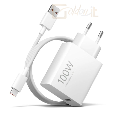 Xiaomi 100W Charging Combo BHR095VEU hálózati gyorstöltő USB-A, 100W USB-C kábellel, fehér