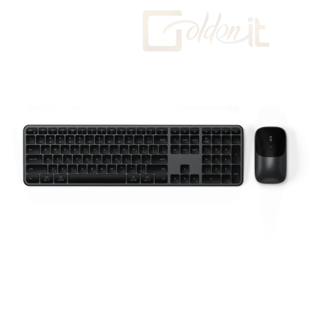 Billentyűzet Satechi Slim CEX3 Wireless Keyboard Combo US Space Black - ST-ZEX3CC-EN