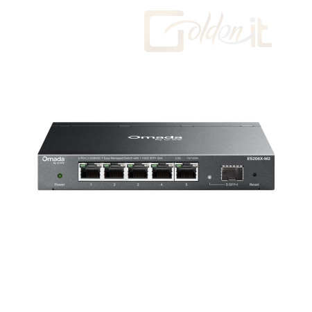 Hálózati eszközök TP-Link ES206X-M2 Omada 5-Port 2.5GBASE-T Easy Managed Switch with 1 10GE SFP+ Slot - ES206X-M2