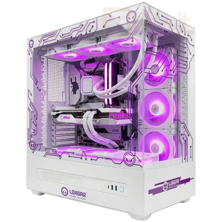 Komplett konfigurációk LORGAR Pro PCP401 White - LRG-PCP401-WH