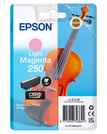Nyomtató - Tintapatron Epson 250 Light Magenta tintapatron - C13T16N64010