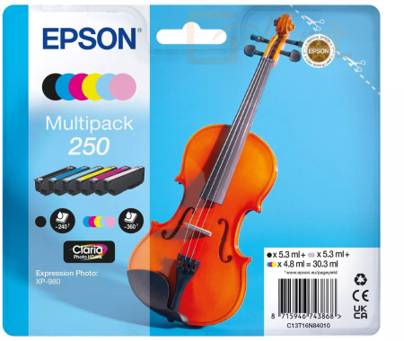 Nyomtató - Tintapatron Epson 250 Multipack tintapatron - C13T16N84510