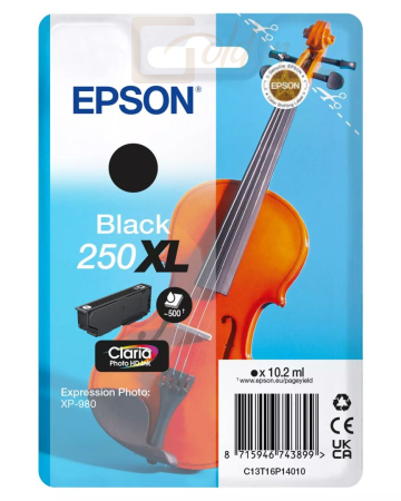 Nyomtató - Tintapatron Epson 250XL Black tintapatron - C13T16P14010