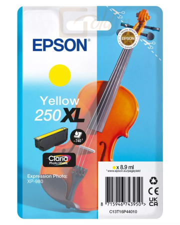 Nyomtató - Tintapatron Epson 250XL Yellow tintapatron - C13T16P44010