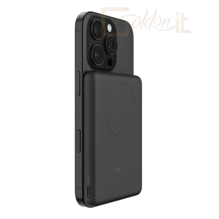 Powerbank vésztöltők Belkin BoostCharge Slim Magnetic PowerBank 5000mAh Black - BPD020HQBK