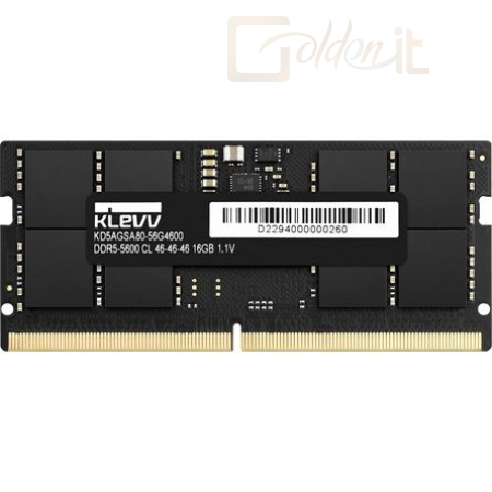 RAM - Notebook Klevv 32GB DDR5 5600MHz SODIMM OEM - KD5BGSA80-56G4600