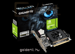 GIGABYTE GT710 2GB DDR3 GV-N710D3-2GL -  Videokártya