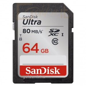 Sandisk 64GB SDXC Ultra CL10 UHS-I - Memóriakártya