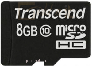 Transcend 8GB microSDHC6 Card Class10 - Memóriakártya
