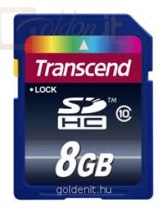 Transcend 8GB SDHC Card Class 10 MLC SD3.0 - Memóriakártya