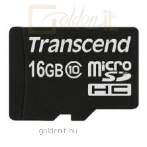 Transcend 16GB microSDHC Card Class 10 - Memóriakártya