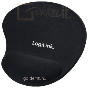Logilink ID0027 zselés egérpad csuklótámasszal Black 300x220x25mm