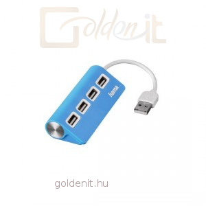 Hama BusPower USB2.0 Hub 4port Blue