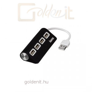 Hama BusPower USB2.0 Hub 4port Black